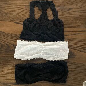 Lace bralettes size large/36